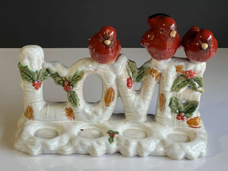 Garage… Ceramic votive/tea light holder Christmas decor, see pictures for details. image