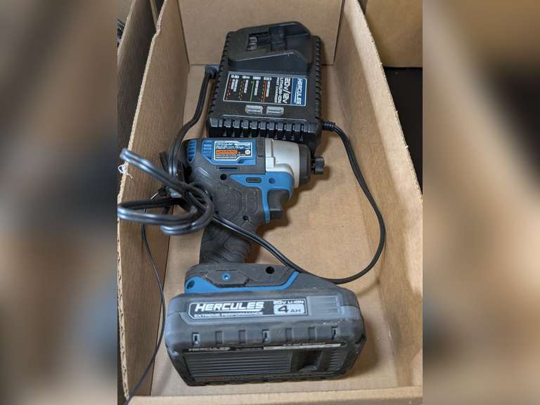 HERCULES 20 VOLT LITHIUM ION DRIVER WITH BATTERY AND CHARGER image