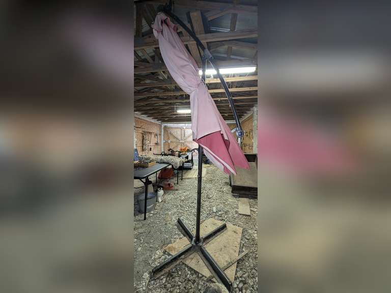 FULL SIZE OFFSET POOL UMBRELLA image