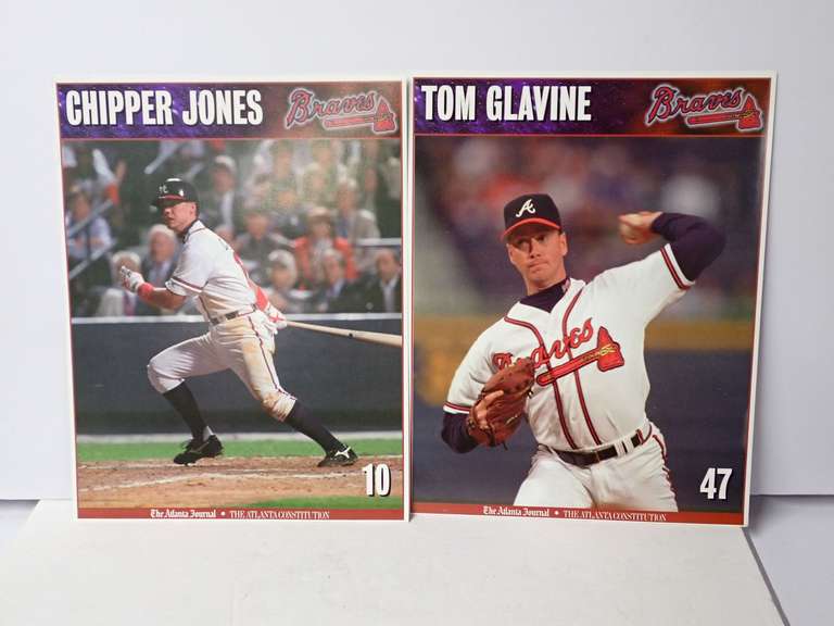 Chipper Jones & Tom Glavine Atlanta Braves Commemoratives image