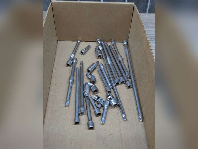 1/4-IN DRIVE RATCHET EXTENSIONS, SWIVEL HEADS, AND MORE image