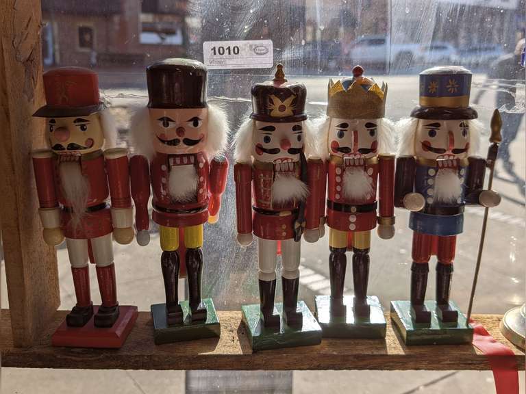 VINTAGE NUTCRACKERS IN SHELF AREA MARKED 1010 image