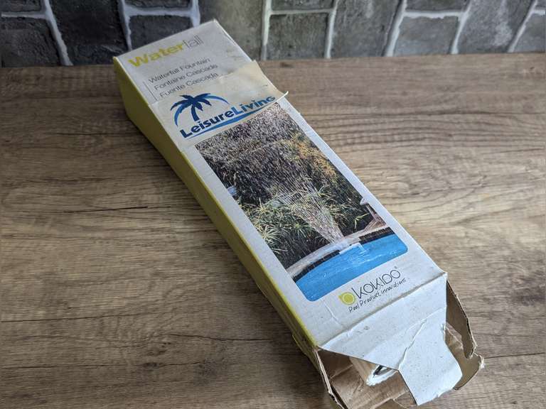 LEISURE LIVING WATERFALL FOUNTAIN WITH ORIGINAL BOX image