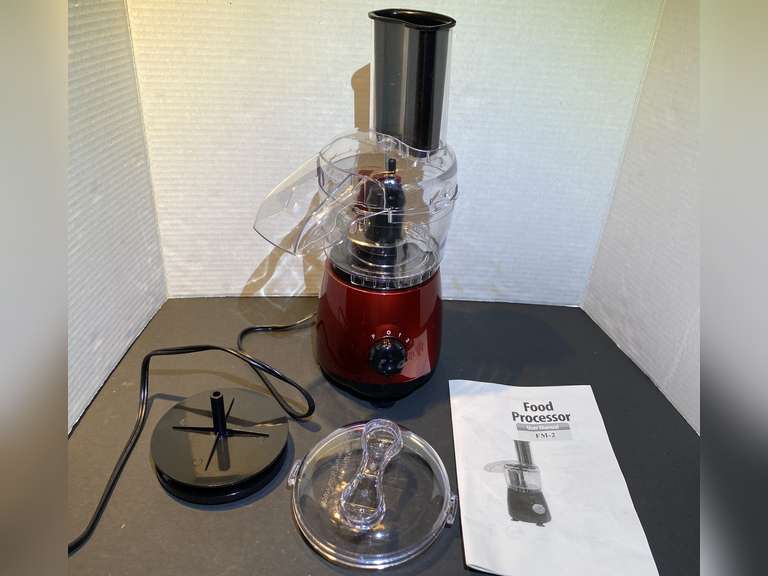 DR… Small generic food processor, appears to have never been used, comes in original box, see pictures for details. image