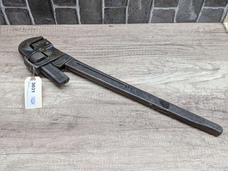 OLD TRIMO BRAND LARGE PIPE WRENCH image