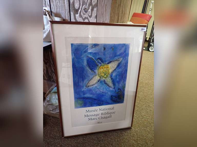Marc Chagall Framed Print - Musee National Message Biblique image