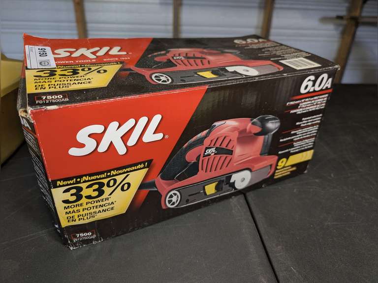 SKIL 6.0 AMP BELT SANDER WITH ORIGINAL BOX image