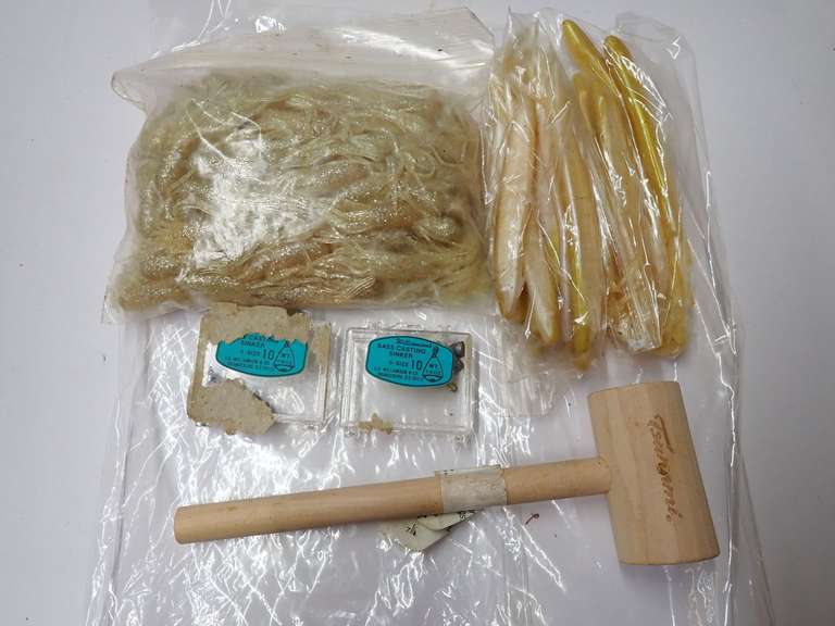 Fishing Lures, Sinkers and Tsunami Wooden Mallet image