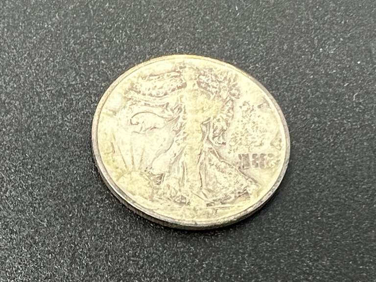 Silver 1943 Walking Liberty half dollar, see pictures for details. image