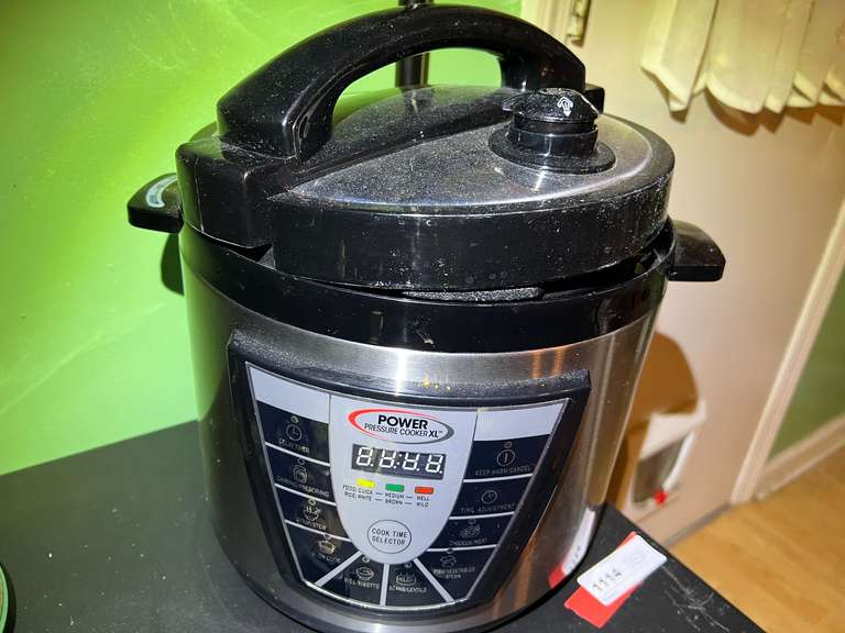 DR… Power pressure cooker XL, powers up, see pictures for details. image