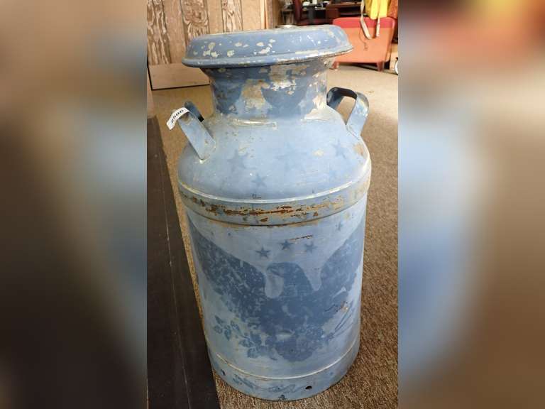 Crowley's Binghamton NY Milk Can with Eagle and Stars image