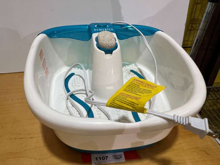 Homedics foot spa, working condition unknown, see pictures for details. image