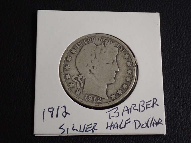 1912 BARBER HALF DOLLAR COIN image