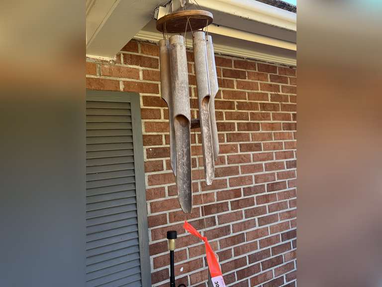 Front porch… Bamboo wind chimes, some of the bamboo pieces have a natural split, see pictures for details. image