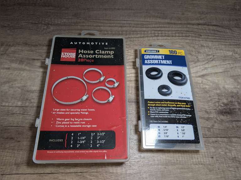 GROMMET ASSORTMENT AND AUTOMOTIVE HOSE CLAMP ASSORTMENT image