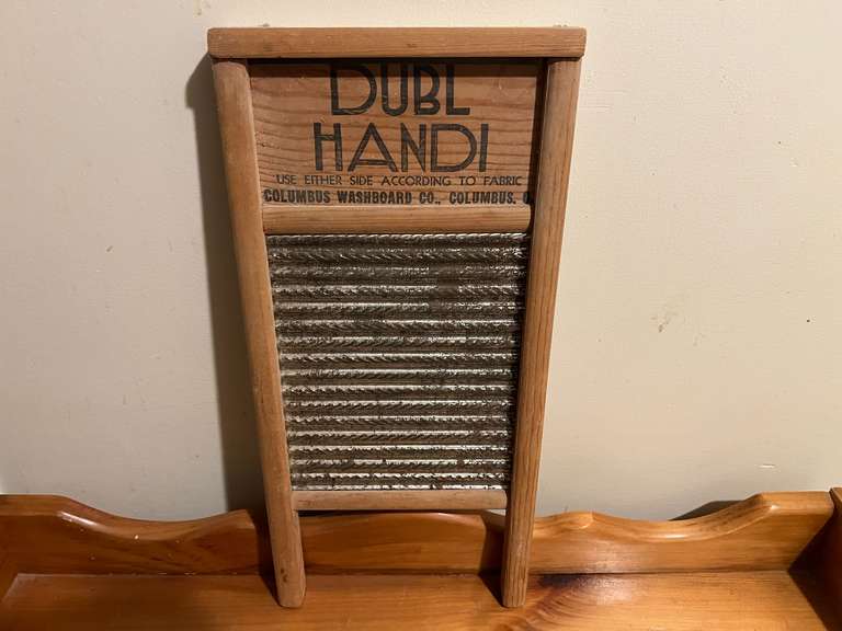 Laundry… Vintage Dubl Handi washboard, see pictures for details. image