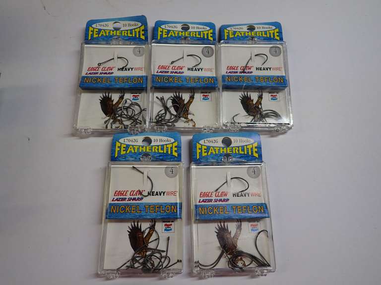 Featherlite Eagle Claw Fishing Hooks image