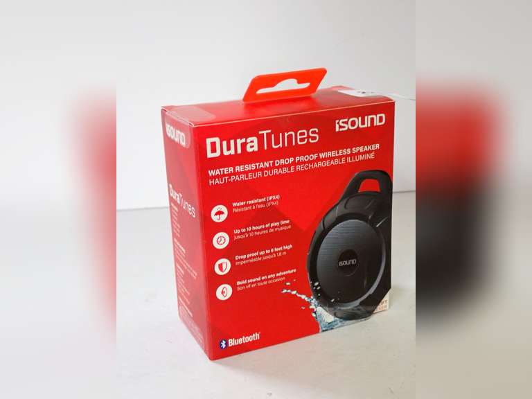 DuraTunes iSound Wireless Speaker, Water Resistant and Drop Proof image
