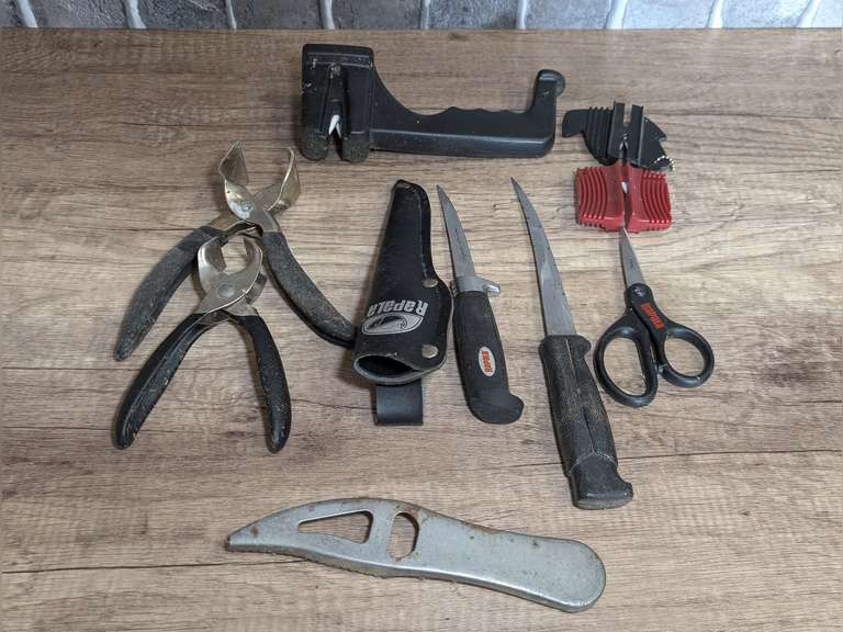 RAPALA FILLET KNIVES, CATFISH SKINNERS, FISH SCALER, BRAIDED LINE SCISSORS, AND FILET KNIFE SHARPENERS image