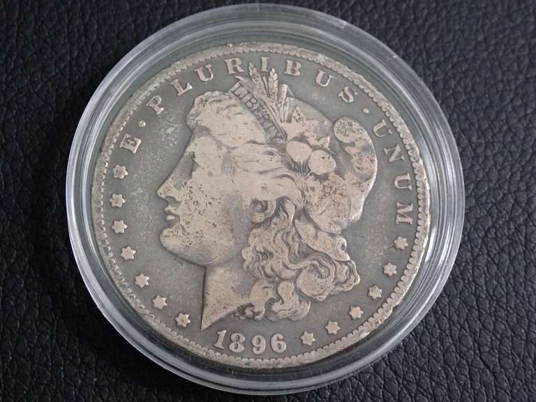 1896-O MORGAN SILVER DOLLAR COIN image