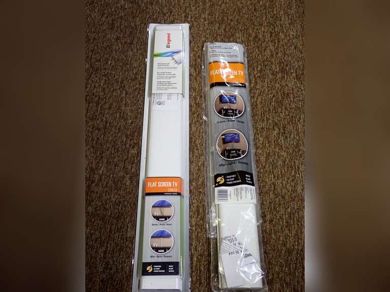 Two Flat Screen TV Cord Covers image