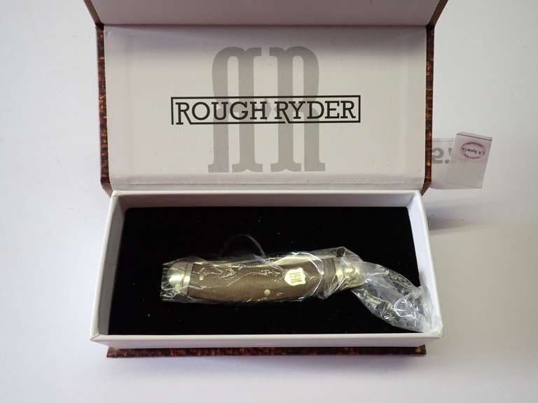 Rough Ryder Tater Skin Brown Burlap Micarta Series Pocket Knife image