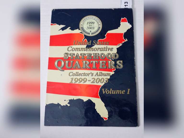 U.S. COMMEMORATIVE STATEHOOD QUARTERS COLLECTORS ALBUM 1999-2003, VOL 1 SET image
