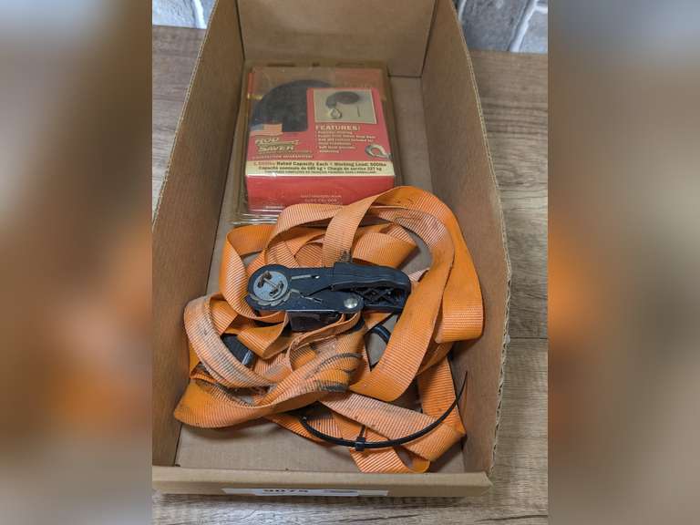 TIE DOWN STRAPS AND FACTORY SEALED PERSONAL WATERCRAFT 12-FT WINCH STRAP image