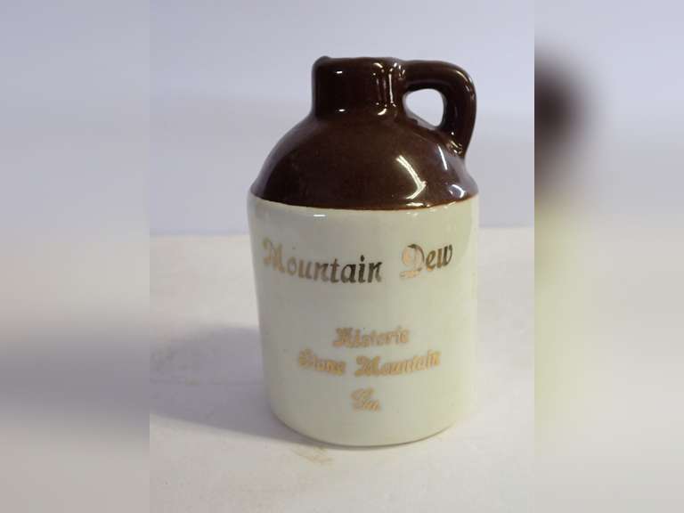 Mountain Dew Historic Stone Mountain Ga. Pottery Jug image