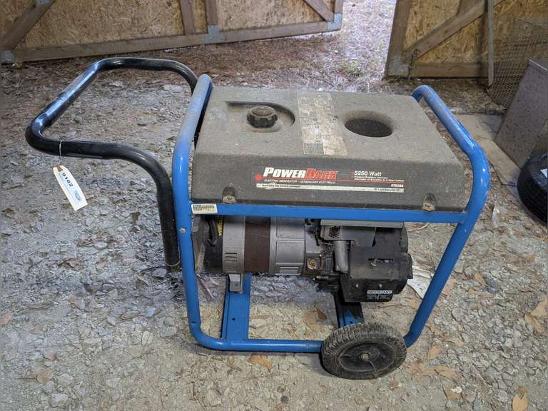 POWER BACK 5250 WATT GAS POWERED GENERATOR WITH TECUMSEH 10 HORSEPOWER ENGINE image