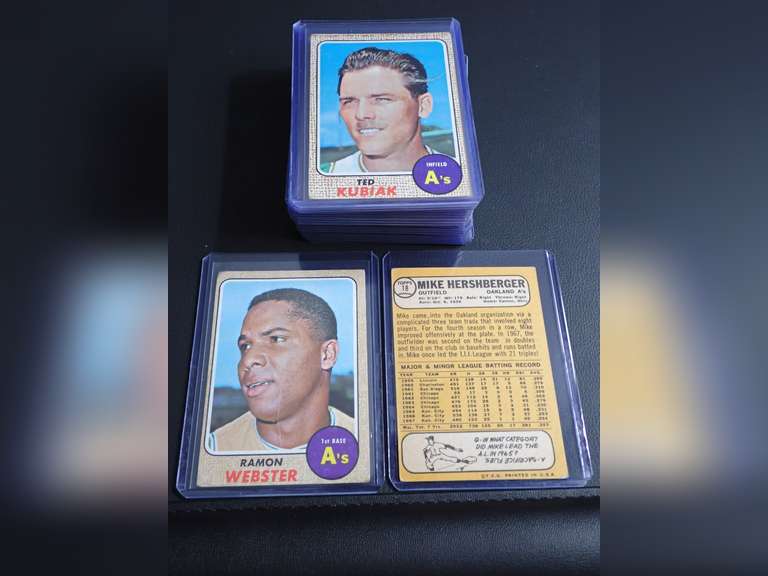 1968 TOPPS BASEBALL CARDS image