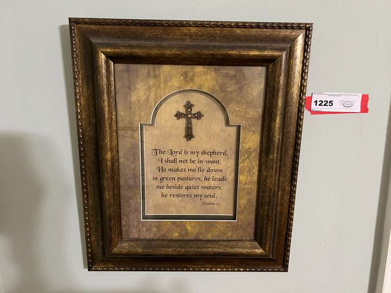 BR1…Framed spiritual wall art, see pictures for details. image