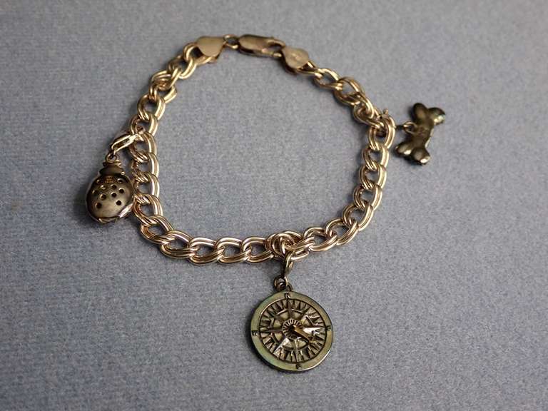 STERLING SILVER CHARM BRACELET image
