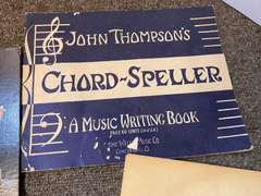 Vintage John Denver The Muppets album, music writing book, and Elvis poster, see pictures for details.