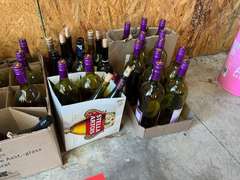 GR2…Empty glass wine bottle bottles for crafting, see pictures for details.