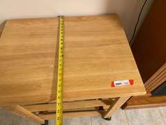 APT… Rolling kitchen island, includes food warmers, see pictures for details.