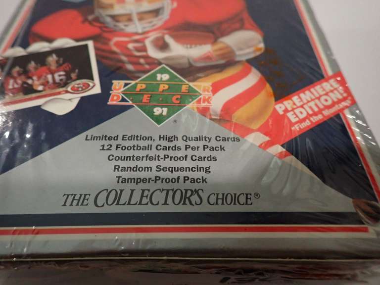 FACTORY SEALED 1991 UPPER DECK FOOTBALL WAX BOX