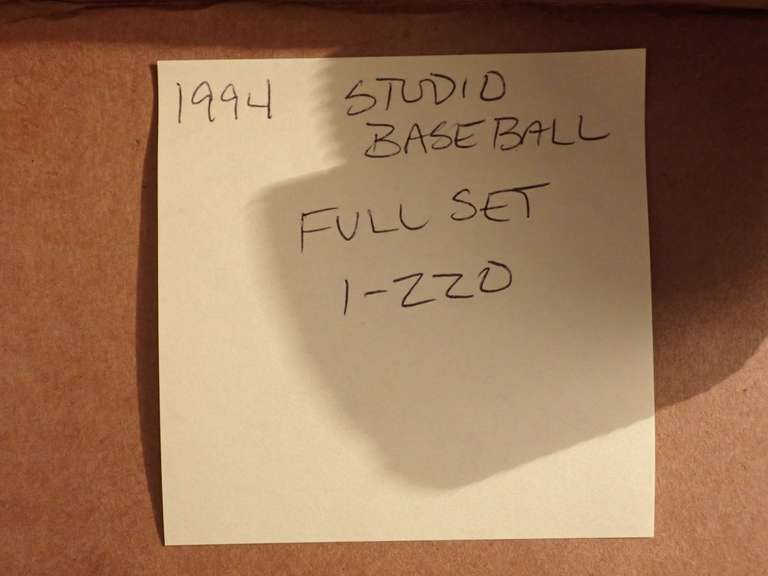 (2) 1994 DONRUSS STUDIO BASEBALL CARD SETS