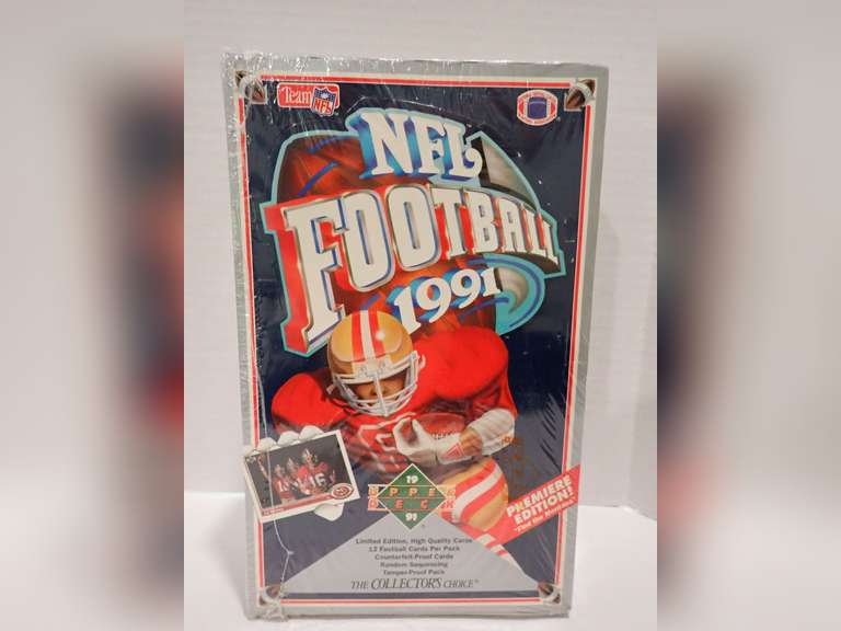 FACTORY SEALED 1991 UPPER DECK FOOTBALL WAX BOX