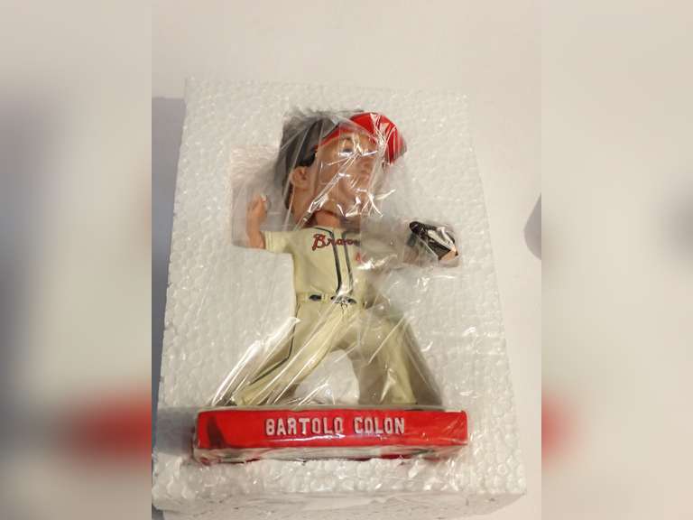 ATLANTA BRAVES, BARTOLO COLON BOBBLEHEAD IN ORIGINAL PACKAGING