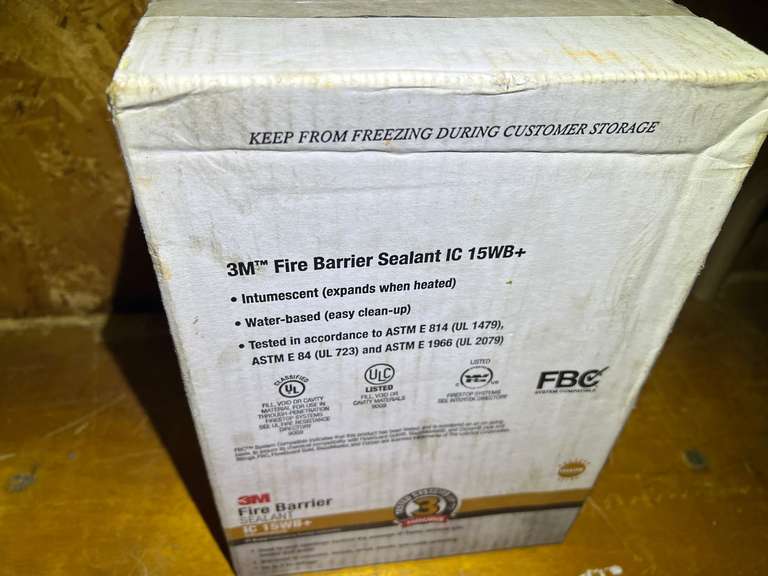 3M fire barrier sealant, one seal box of 12, see pictures for details.
