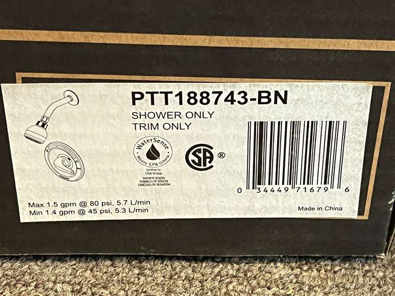 Peerless tub and shower trim, three  sets, still new in the box, see pictures for details.