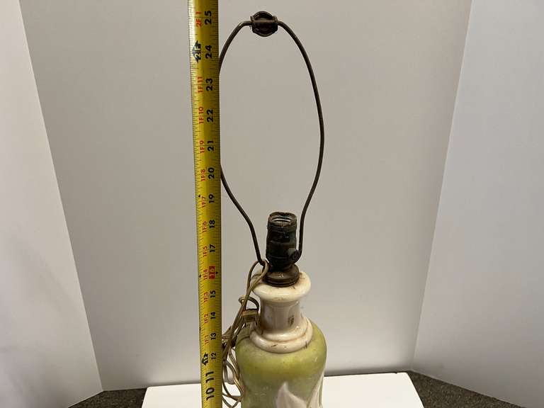 Lovely “Lily of the Valley” glass lamp, believed to be an Aladdin alacite lamp, see pictures for details.
