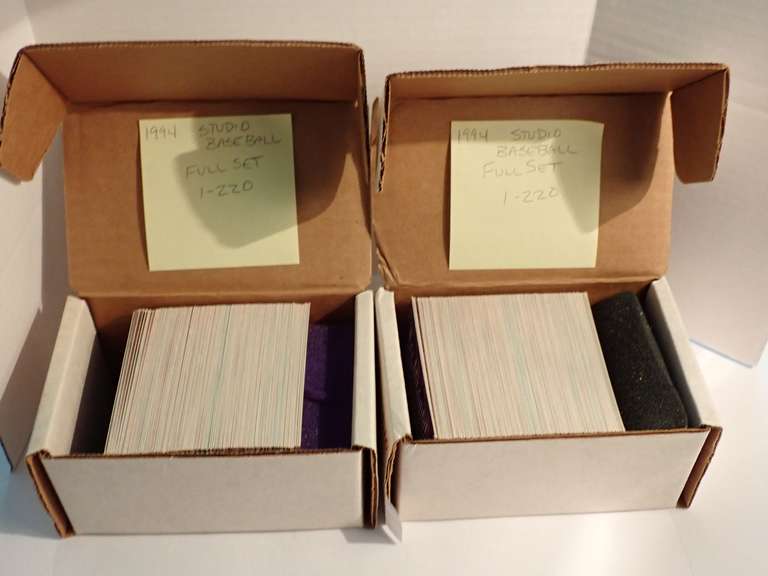 (2) 1994 DONRUSS STUDIO BASEBALL CARD SETS