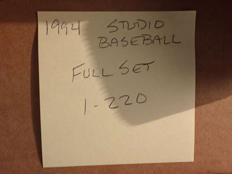 (2) 1994 DONRUSS STUDIO BASEBALL CARD SETS