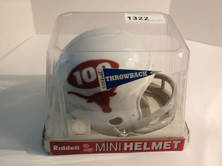 FACTORY SEALED RIDDELL THROWBACK, TEXAS LONGHORNS MINI HELMET