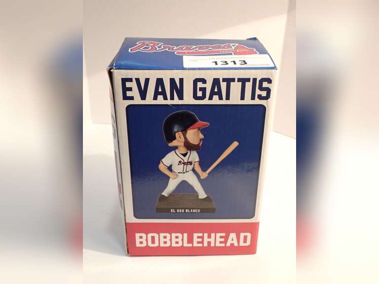 ATLANTA BRAVES, EVAN GATTIS BOBBLEHEAD IN ORIGINAL PACKAGING