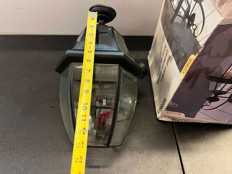 Portfolio lighting wall lantern, still new in the box, see pictures for details.