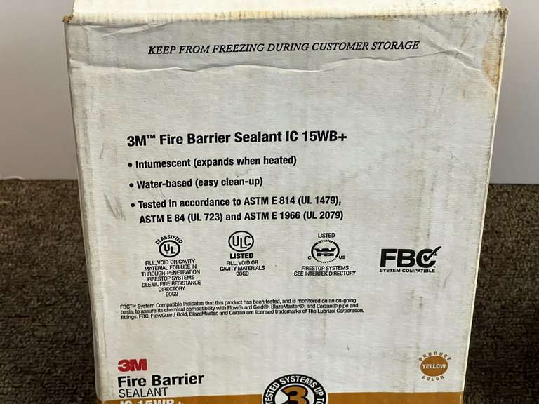 3M fire barrier sealant, two boxes of 12, boxes are still sealed, see pictures for details.
