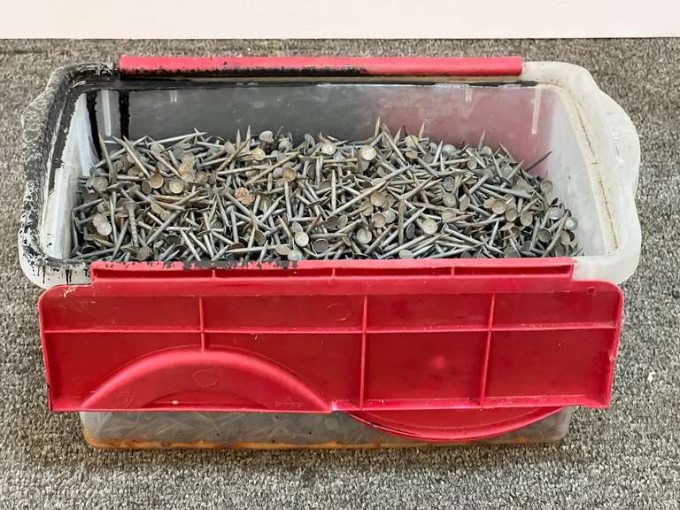 Container of Cuphead drywall nails, see pictures for details.